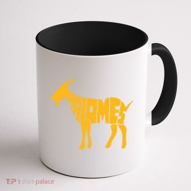Mahomes Goat Coffee Mug back