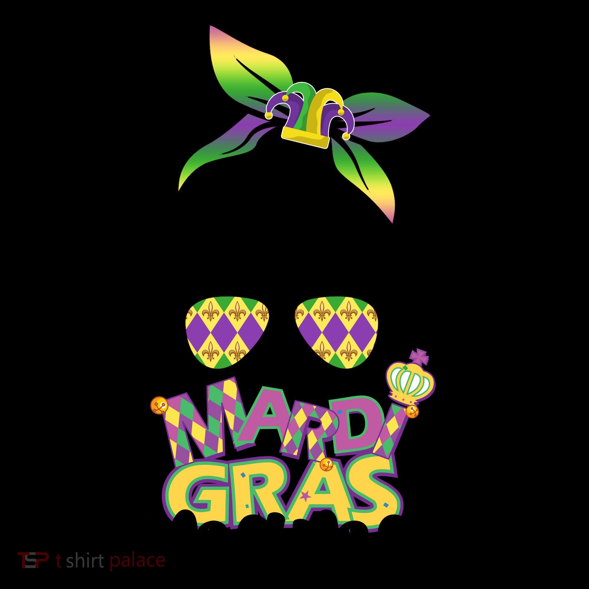Mardi Gras Mama Hair Bun Celebration Coffee Mug