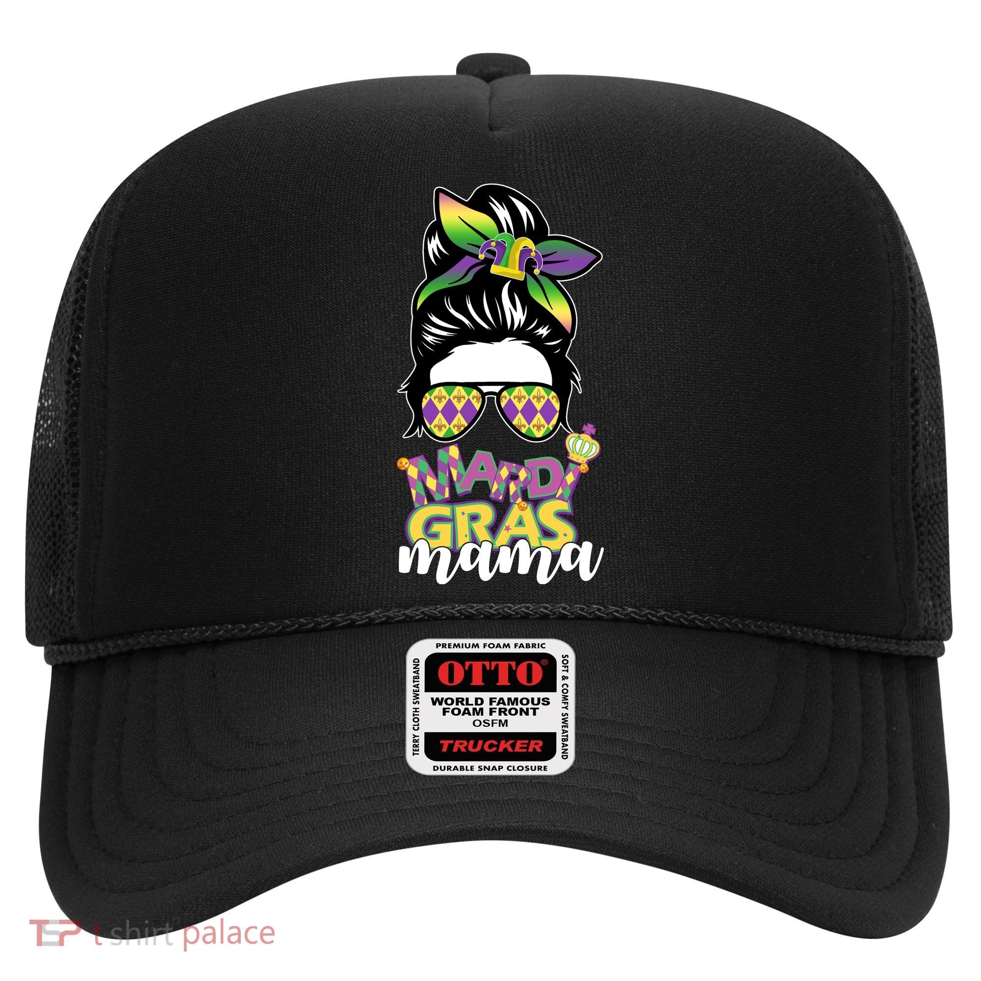 Mardi Gras Mama Hair Bun Celebration Hat