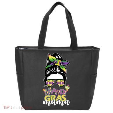 Mardi Gras Mama Hair Bun Celebration Tote Bag