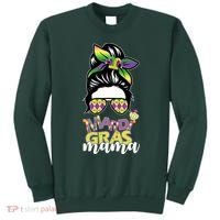 Mardi Gras Mama Hair Bun Celebration Sweatshirt thumb 0