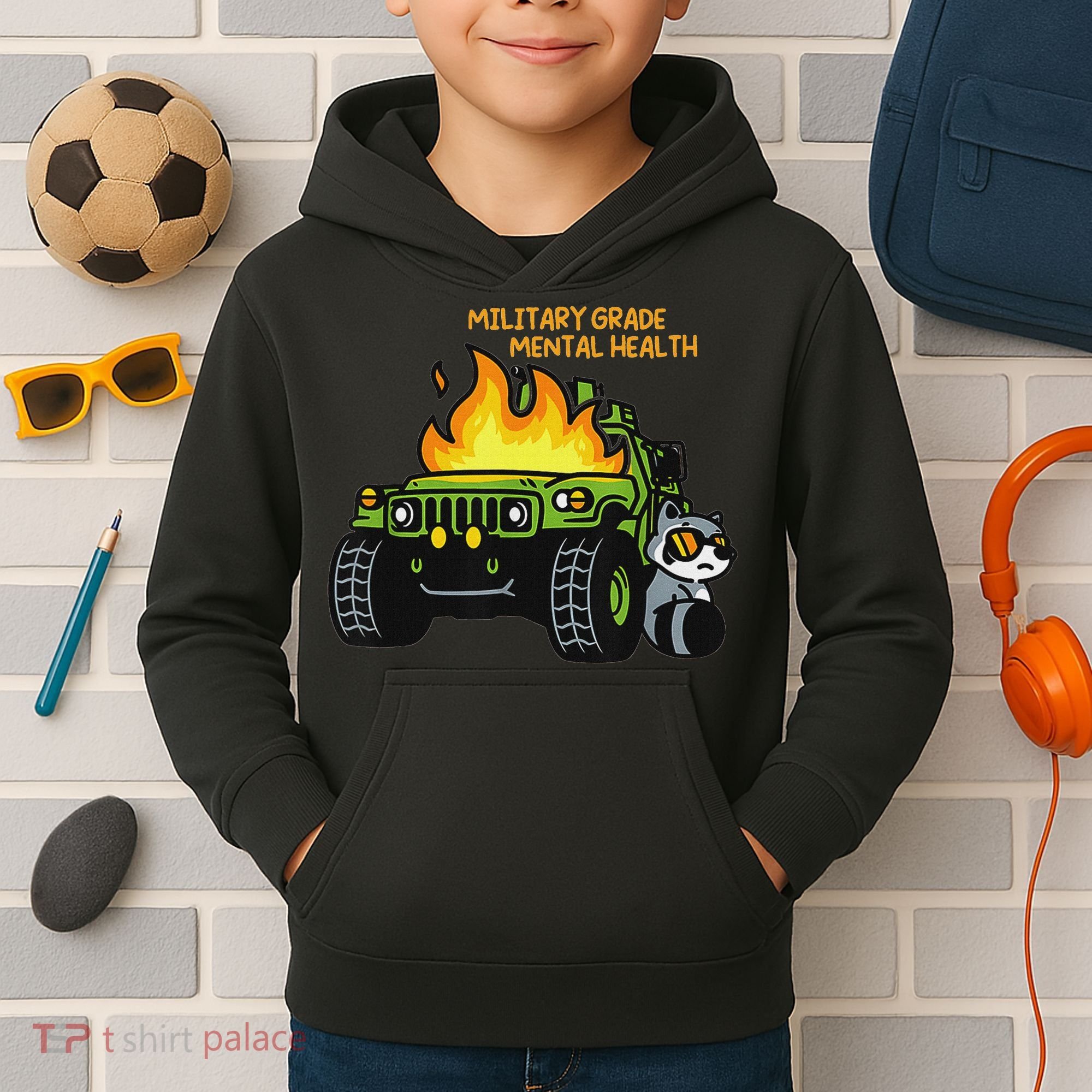Military Grade Mental Health Kids Hoodie