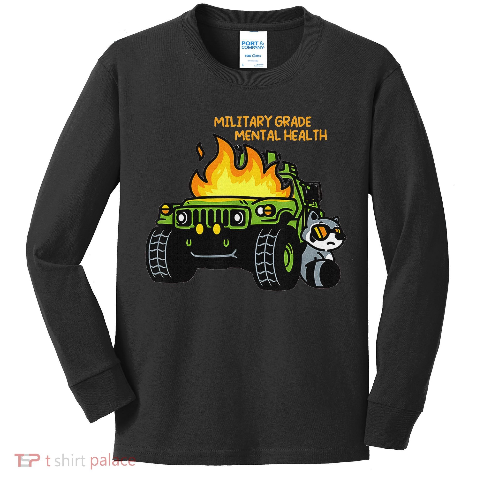 Military Grade Mental Health Kids Long Sleeve Shirt