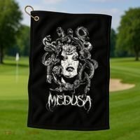 Medusa Greek Mythology Gothic Golf Towel thumb 1
