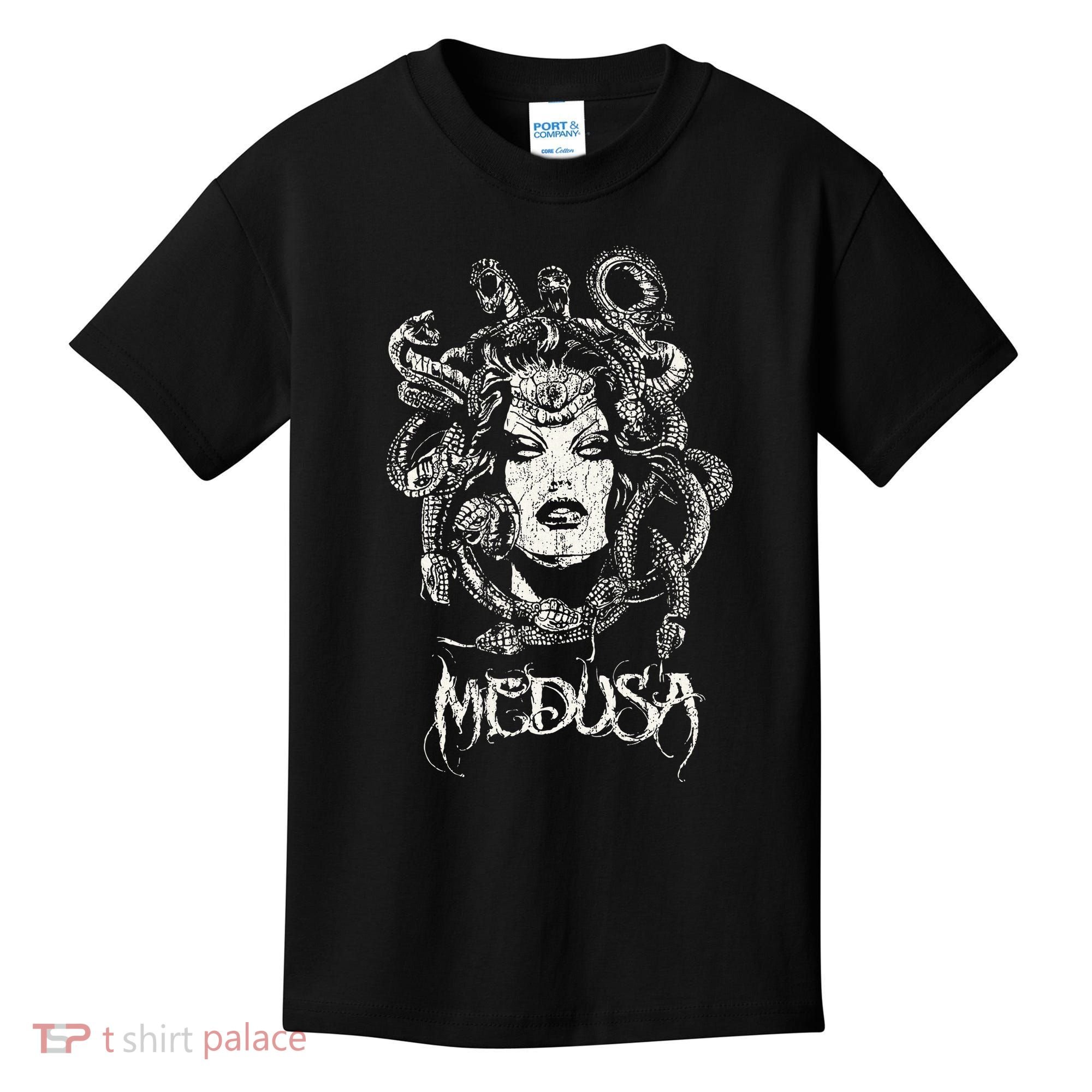 Medusa Greek Mythology Gothic Kids T-Shirt