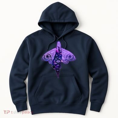 Mystical Gothic Moth Girl Hoodie