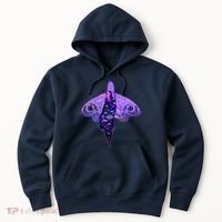 Mystical Gothic Moth Girl Hoodie thumb 0