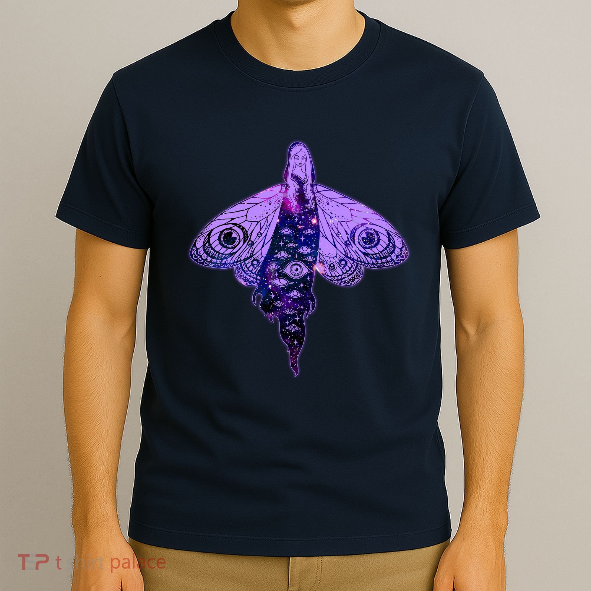 Mystical Gothic Moth Girl T-Shirt