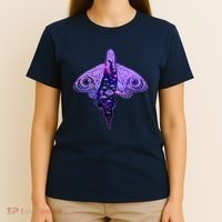 Mystical Gothic Moth Girl T-Shirt thumb 4