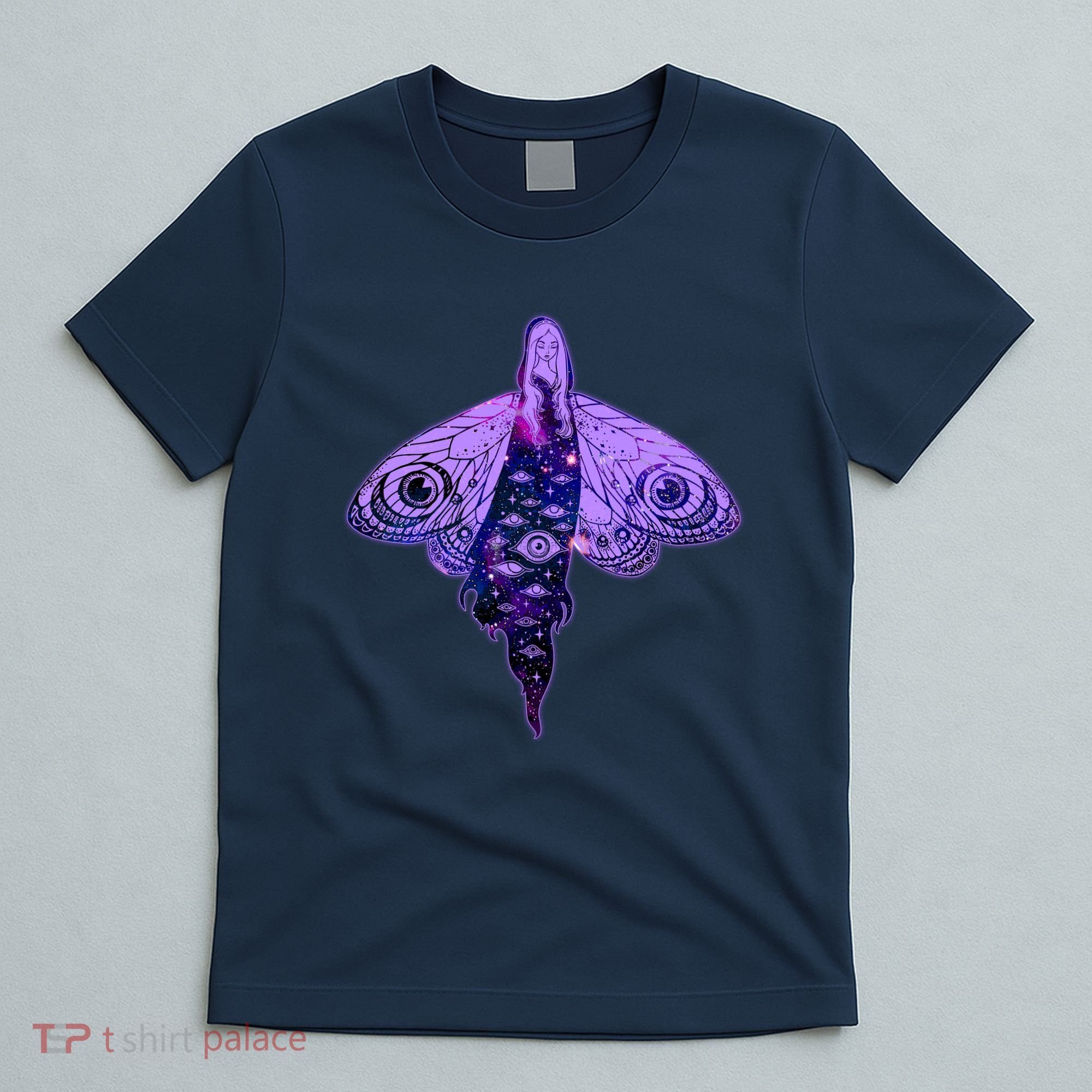 Mystical Gothic Moth Girl T-Shirt