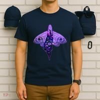 Mystical Gothic Moth Girl T-Shirt thumb 6