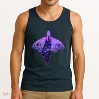 Mystical Gothic Moth Girl Tank Top thumb 3