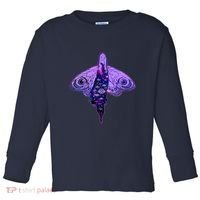 Mystical Gothic Moth Girl Toddler Long Sleeve Shirt thumb 0