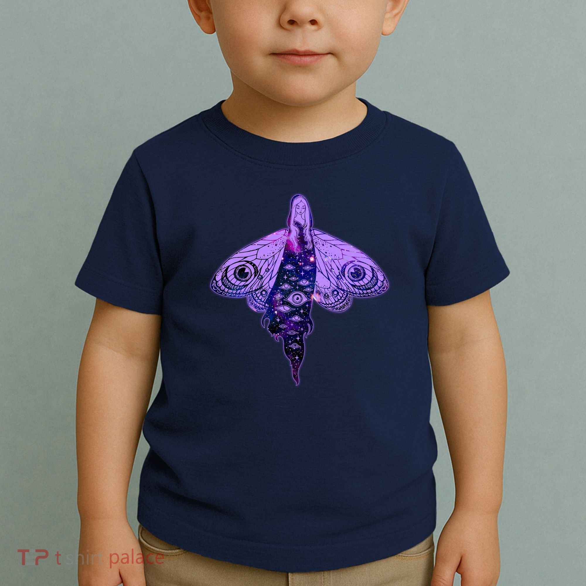 Mystical Gothic Moth Girl Toddler T-Shirt