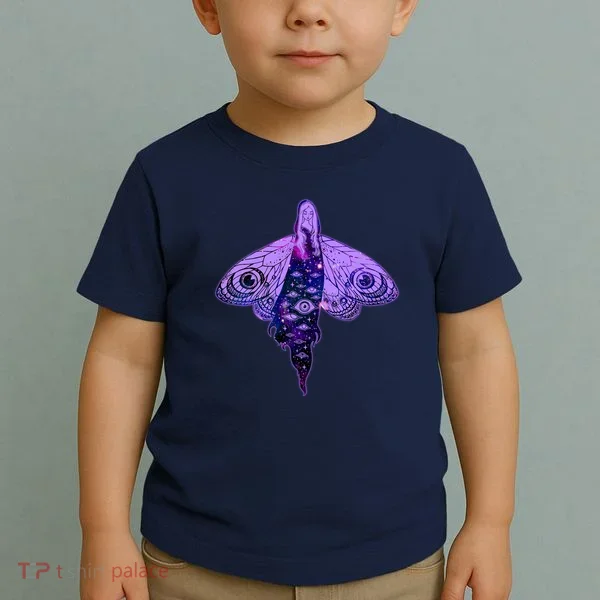 Mystical Gothic Moth Girl Toddler T-Shirt