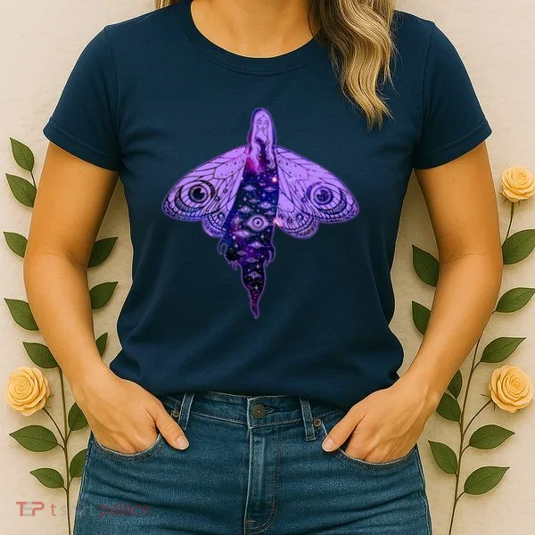 Mystical Gothic Moth Girl Women's T-Shirt