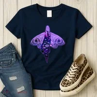 Mystical Gothic Moth Girl Women's T-Shirt thumb 3