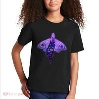 Mystical Gothic Moth Girl Kids T-Shirt thumb 2