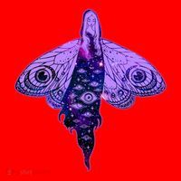 Mystical Gothic Moth Girl Santa Hat thumb 1