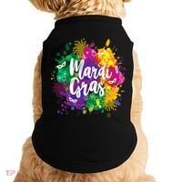 Mardi Gras, Funny Mardi Gras Doggie Tank thumb 0