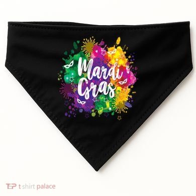 Mardi Gras, Funny Mardi Gras USA-Made Doggie Bandana