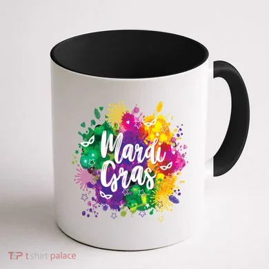 Mardi Gras, Funny Mardi Gras Coffee Mug back