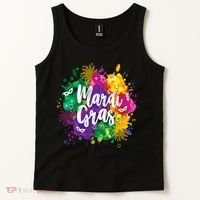 Mardi Gras, Funny Mardi Gras Tank Top thumb 2