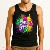 Mardi Gras, Funny Mardi Gras Tank Top thumb 3