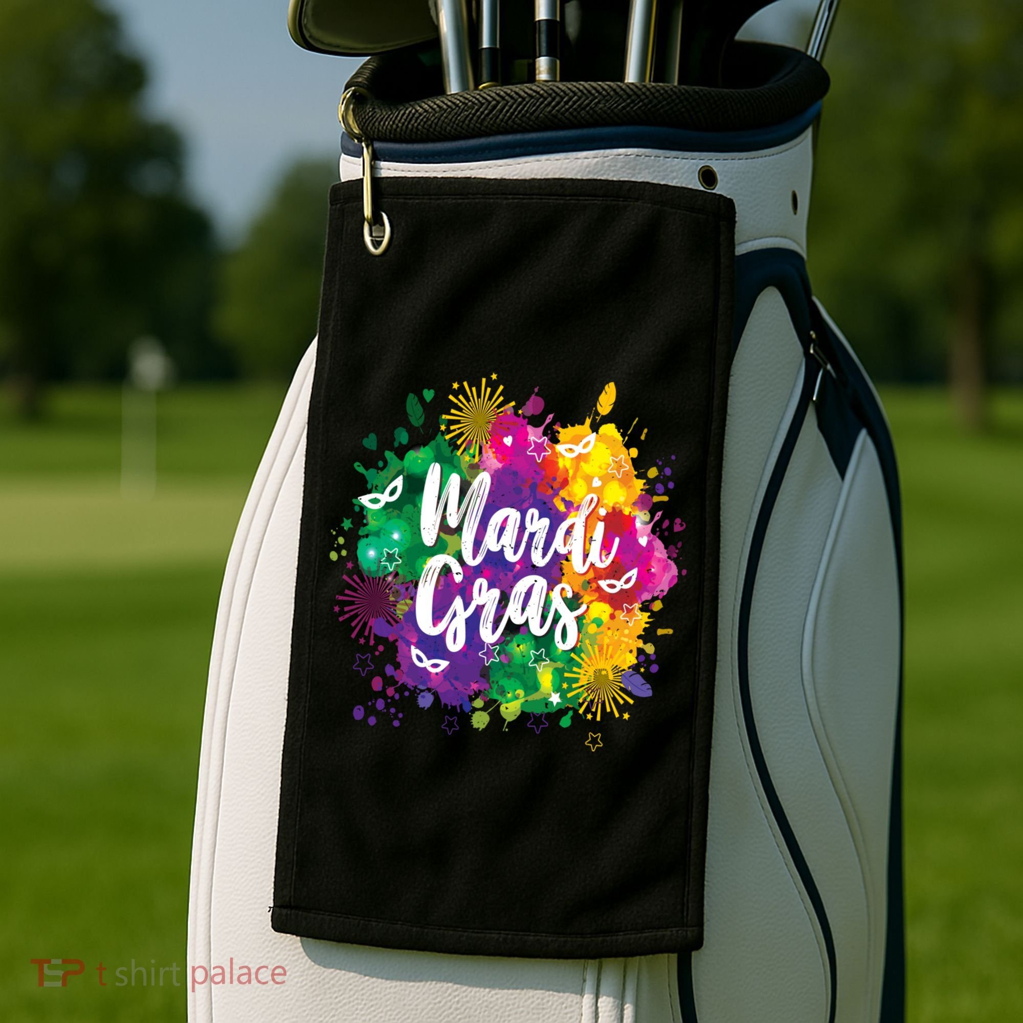 Mardi Gras, Funny Mardi Gras Golf Towel