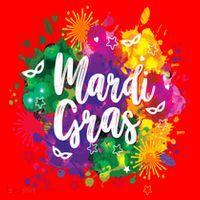 Mardi Gras, Funny Mardi Gras Santa Hat thumb 1