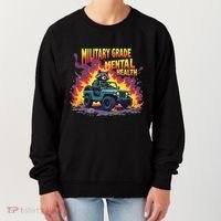 Military Grade Mental Health Warrior Military Veterans Women's Sweatshirt thumb 0