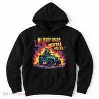 Military Grade Mental Health Warrior Military Veterans Hoodie thumb 0