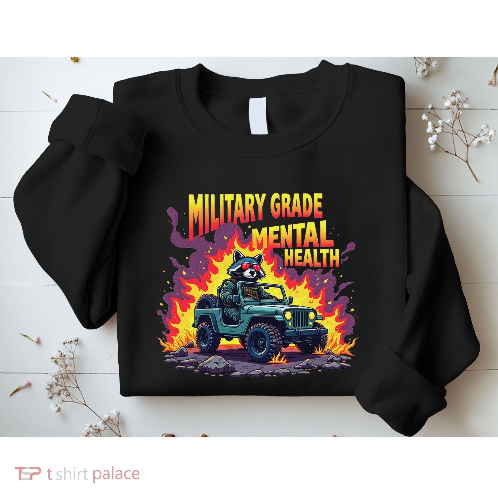 Military Grade Mental Health Warrior Military Veterans Sweatshirt