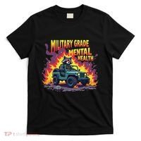 Military Grade Mental Health Warrior Military Veterans T-Shirt thumb 0