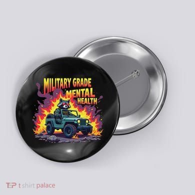 Military Grade Mental Health Warrior Military Veterans Button