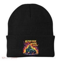 Military Grade Mental Health Warrior Military Veterans Beanie thumb 0