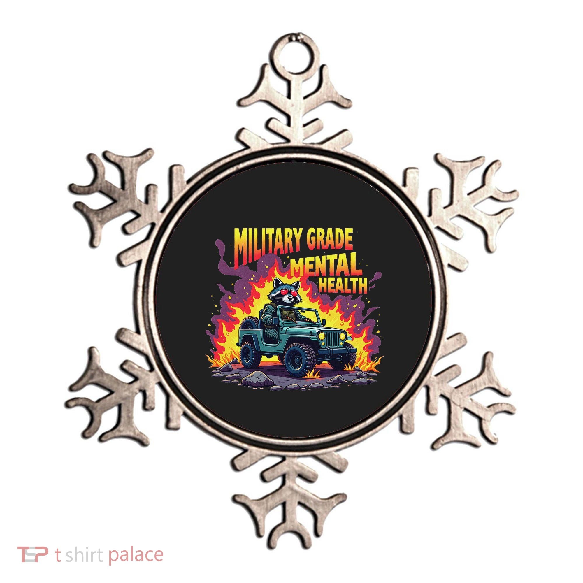 Military Grade Mental Health Warrior Military Veterans Ornament
