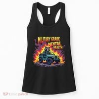 Military Grade Mental Health Warrior Military Veterans Women's Tank Top thumb 0