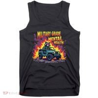Military Grade Mental Health Warrior Military Veterans Tank Top thumb 0