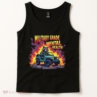 Military Grade Mental Health Warrior Military Veterans Tank Top thumb 2