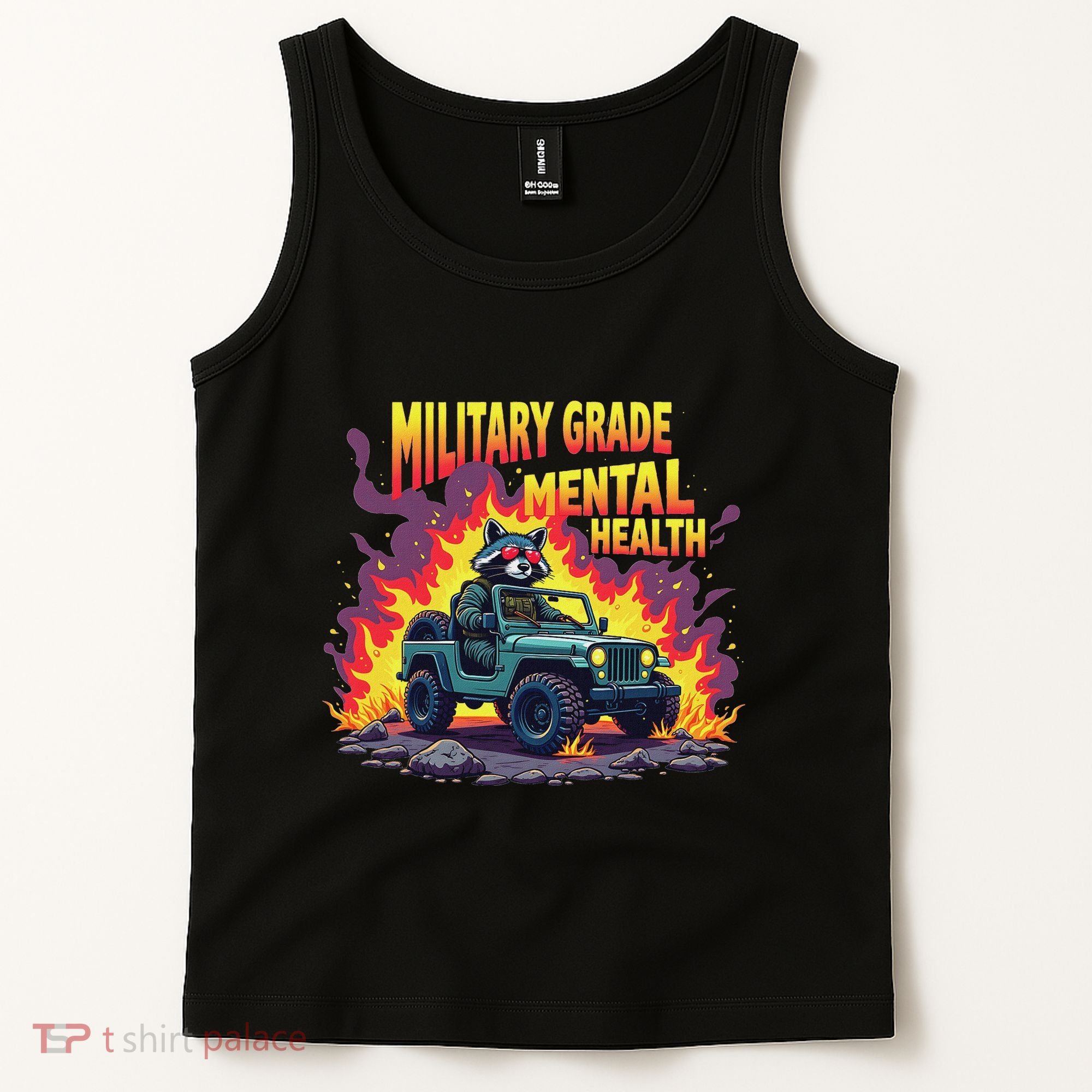 Military Grade Mental Health Warrior Military Veterans Tank Top