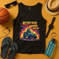 Military Grade Mental Health Warrior Military Veterans Tank Top thumb 4