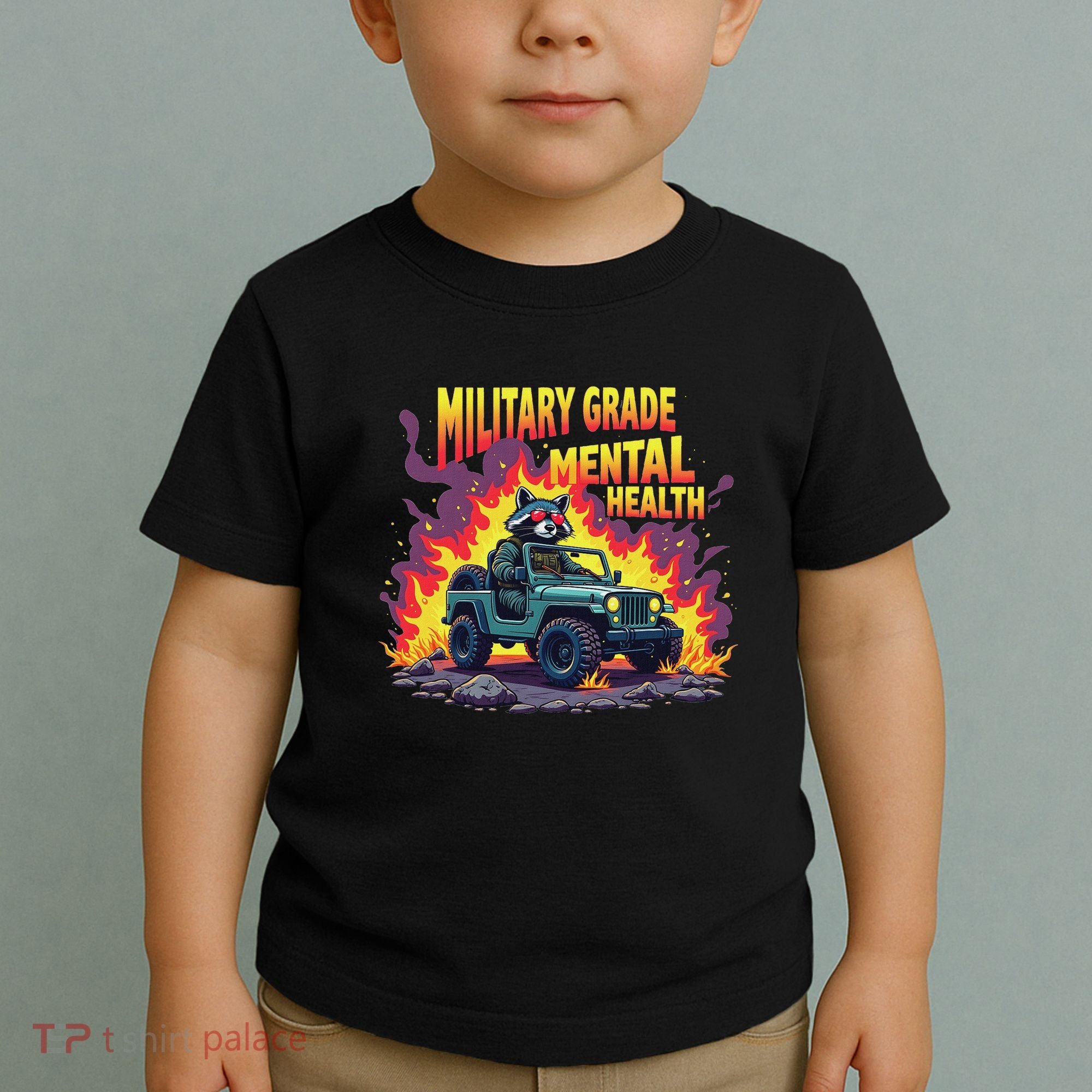 Military Grade Mental Health Warrior Military Veterans Toddler T-Shirt