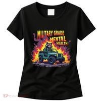 Military Grade Mental Health Warrior Military Veterans Women's T-Shirt thumb 0
