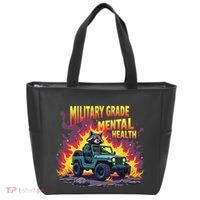 Military Grade Mental Health Warrior Military Veterans Tote Bag thumb 0