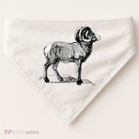 Mountain Goat Mountain Sheep USA-Made Doggie Bandana thumb 0