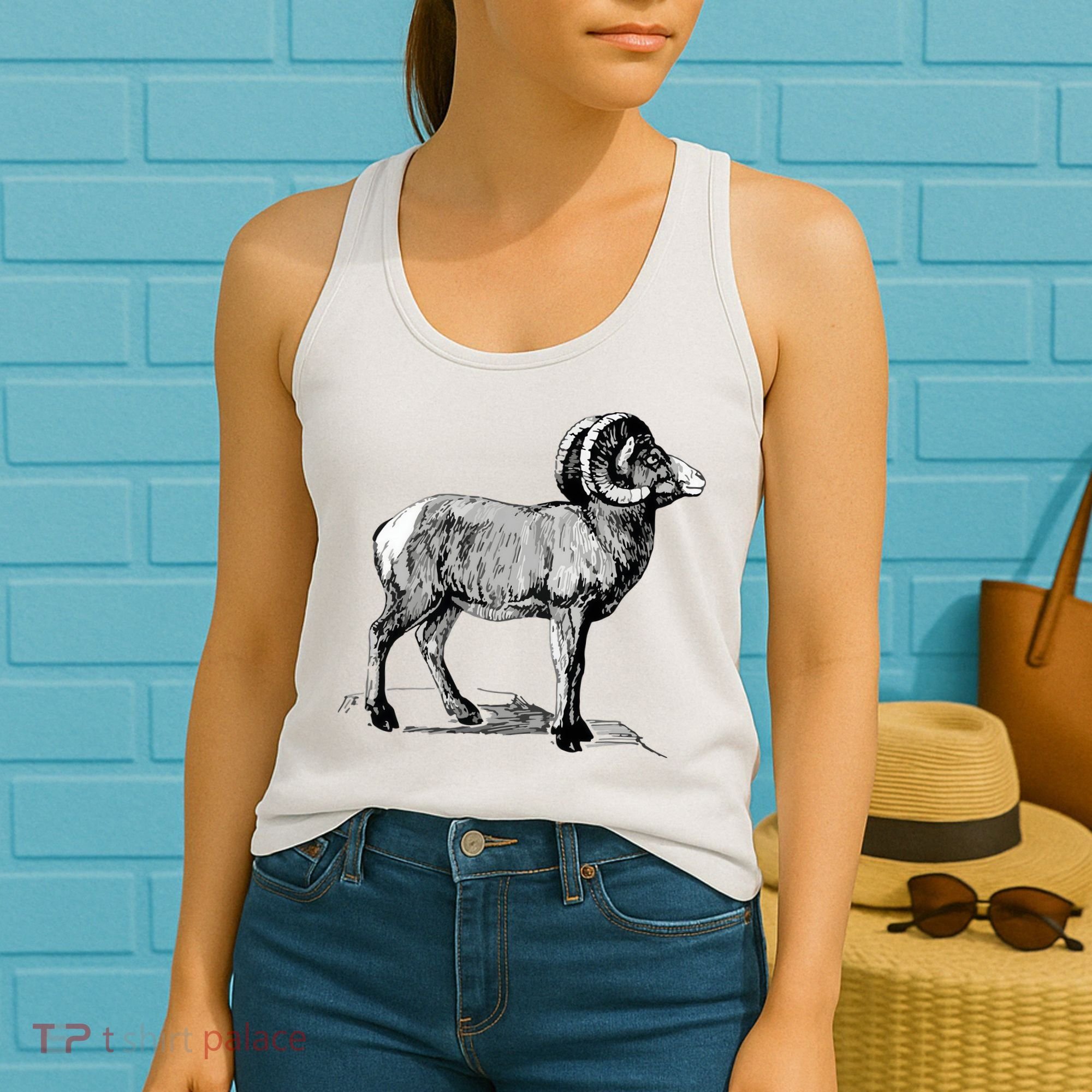 Mountain Goat Mountain Sheep Women's Tank Top