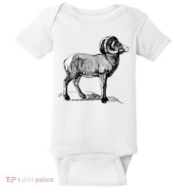 Mountain Goat Mountain Sheep Baby Bodysuit