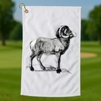 Mountain Goat Mountain Sheep Golf Towel thumb 1