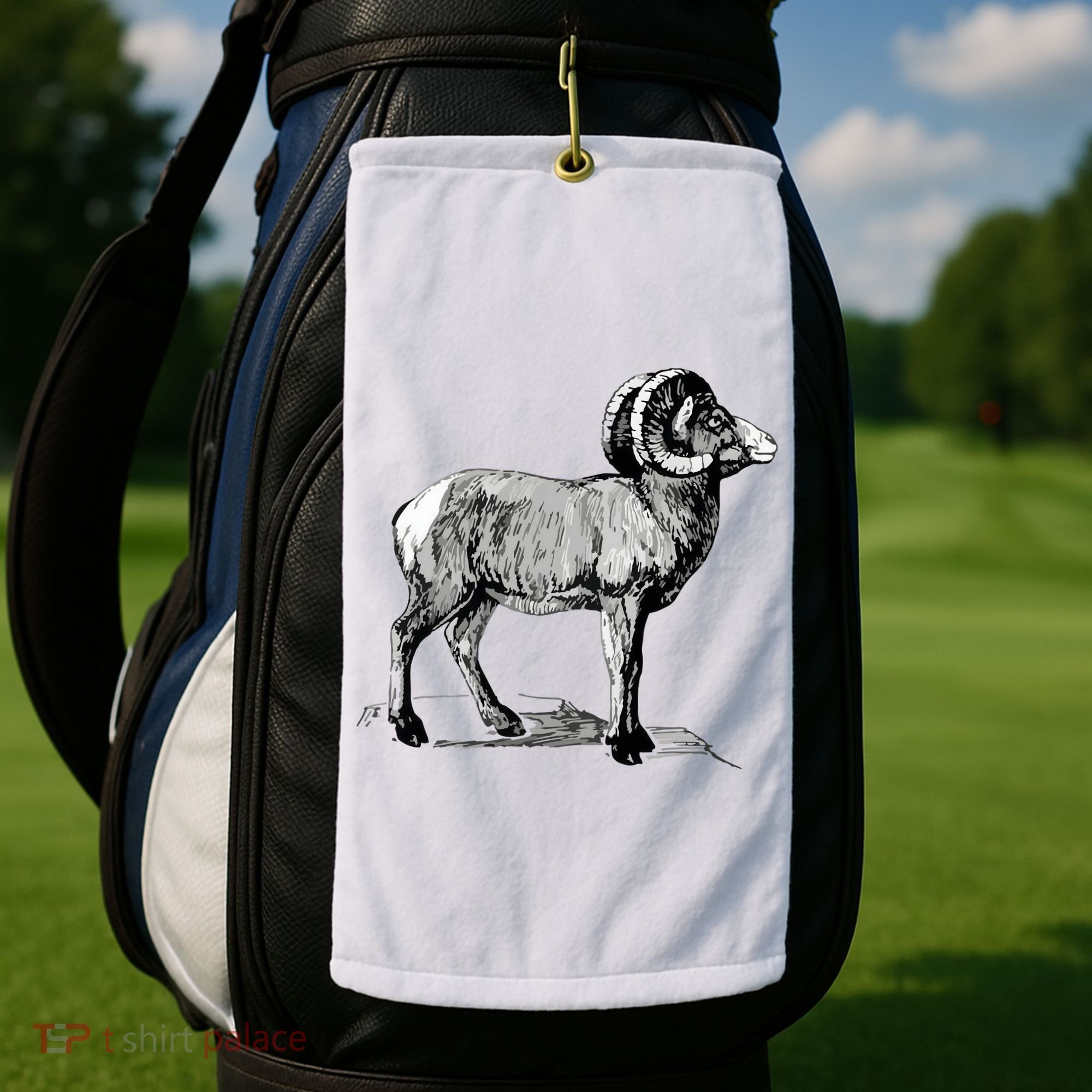 Mountain Goat Mountain Sheep Golf Towel